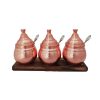 Handcrafted Copper Storage Jar - Ideal for Kitchen Organization - Set of 3