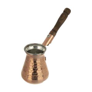 Premium Copper Turkish Coffee Pot – Hammered Ibrik, Darya Model