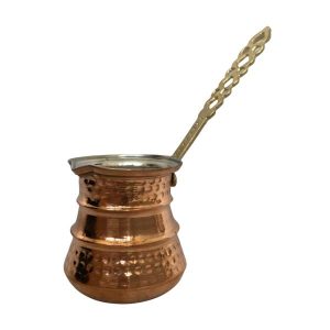 Artisan Copper Cezve – Hammered Turkish Coffee Pot, Fara Model