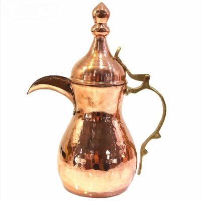 Authentic Copper Dallah Coffee Pot for Arabic Qahwa – Hivana Model
