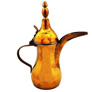 Traditional Copper Dallah Coffee Pot for Arabic Qahwa – Jahani Model