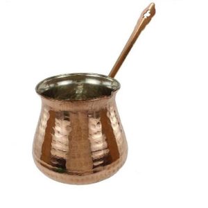Heavy Copper Ibrik – Hammered Turkish Coffee Pot, Kabiri Model