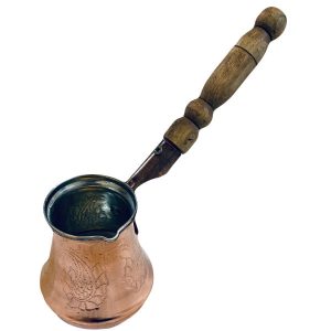 Hammered Copper Turkish Coffee Pot – Premium Traditional Ibrik, Karen Model