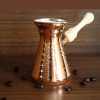 Handcrafted Copper Turkish Coffee Pot - Classic Antique Ibrik, Kia Model