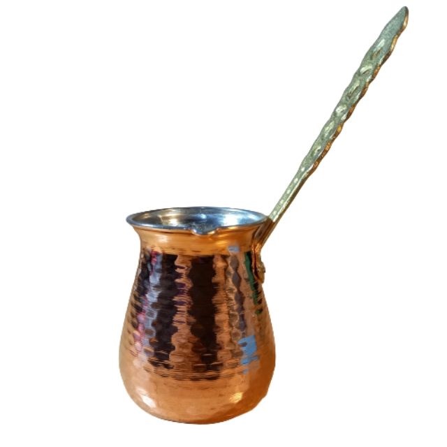 Copper Turkish Coffee Pot – Luxury Hammered Ibrik, Royal Model