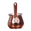 Copper Turkish Coffee Pot - Hammered Handcrafted Ibrik, Saya Model