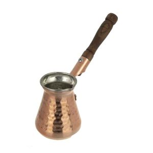 Copper Turkish Coffee Pot – Antique Style Hammered Cezve, Silva Model