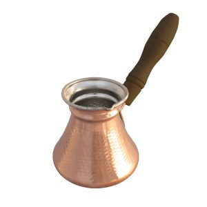 Copper Turkish Coffee Pot – Elegant Hammered Ibrik Brewer, Vida Model