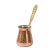 Heavy Copper Turkish Coffee Pot - Hammered Stovetop Cezve, ZH1 Model