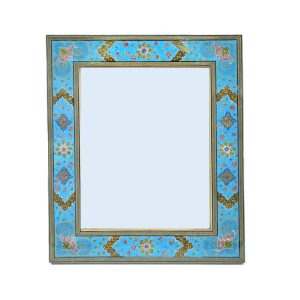 Persian Wooden Mirror Frame – Khatamkari Model Kara