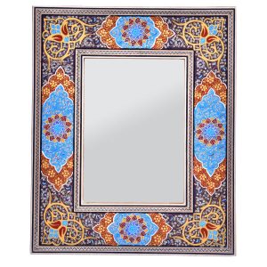 Persian Wooden Mirror Frame – Khatamkari Model Mahoor