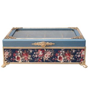 Darya Wooden Tea Organizer Chest with Practical Storage Drawers