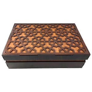 Karen Wooden Tea Chest – Multi-Compartment Storage Organizer