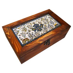 Kashi Kari Wooden Organizer – Tea & Snack Storage Compartments