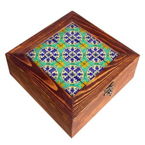 Mahtab Wooden Organizer for Tea Bags & Snacks – Sectional Storage
