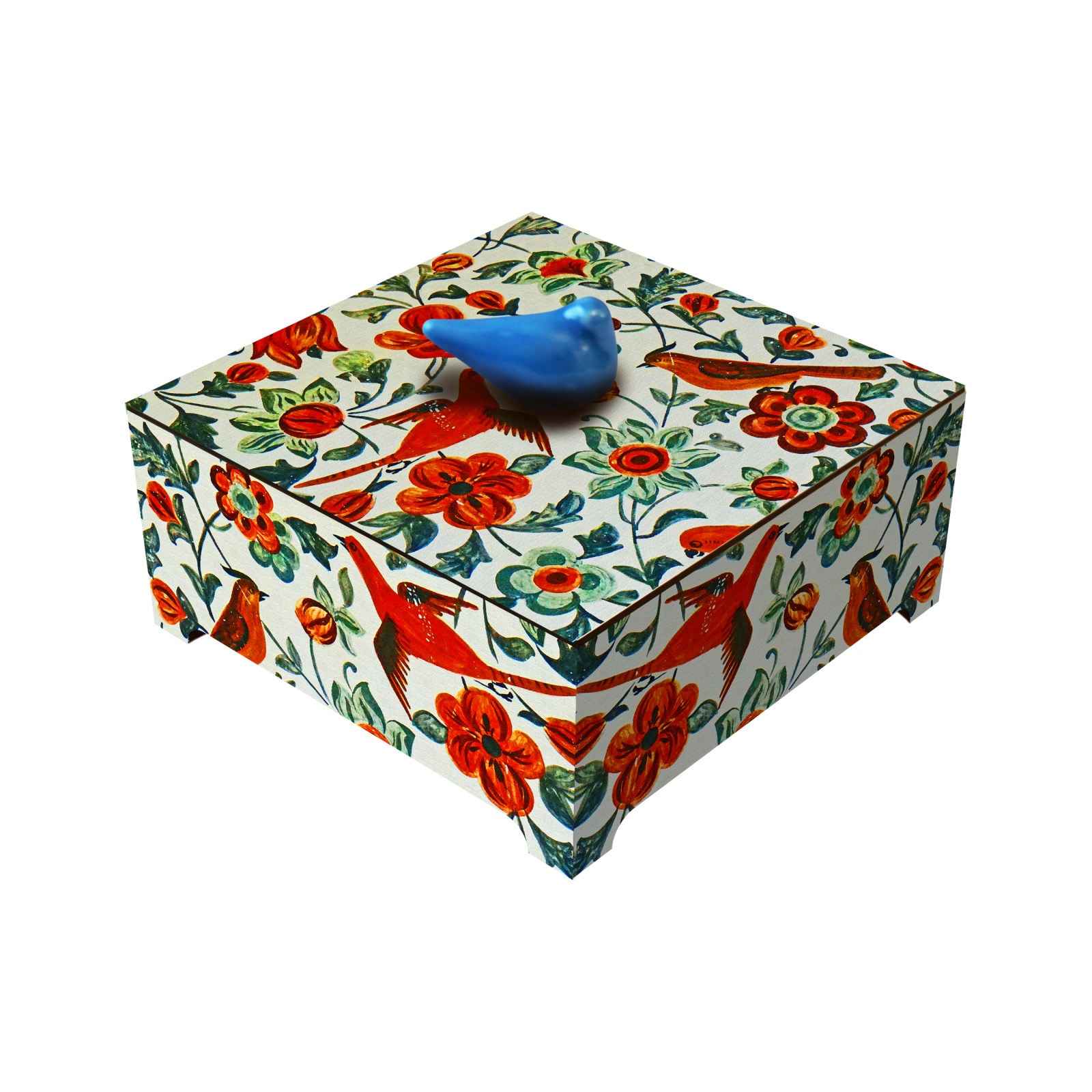 Nushin Wooden Organizer for Tea & Nuts – Divided Storage Box