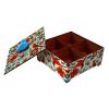 Nushin Wooden Organizer for Tea & Nuts – Divided Storage Box