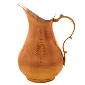Persian Copper Pitcher Traditional Hammered Darya