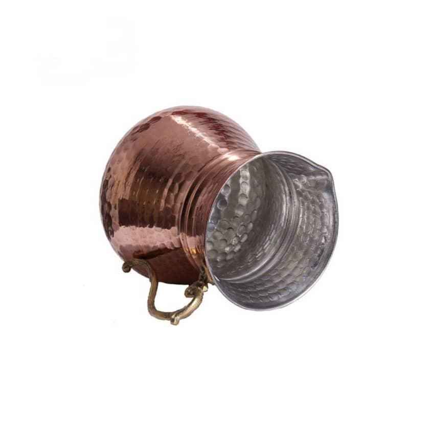 Persian Copper Pitcher Traditional Hammered Moon
