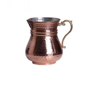 Persian Copper Pitcher Traditional Hammered Moon