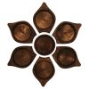 Wooden Haft-sin Set for Nowruz Persian New Year Flower