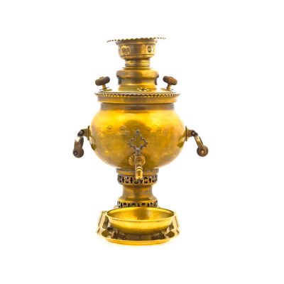 Persian Brass Samovar Decorative Charcoal Tea Maker 6-Liter
