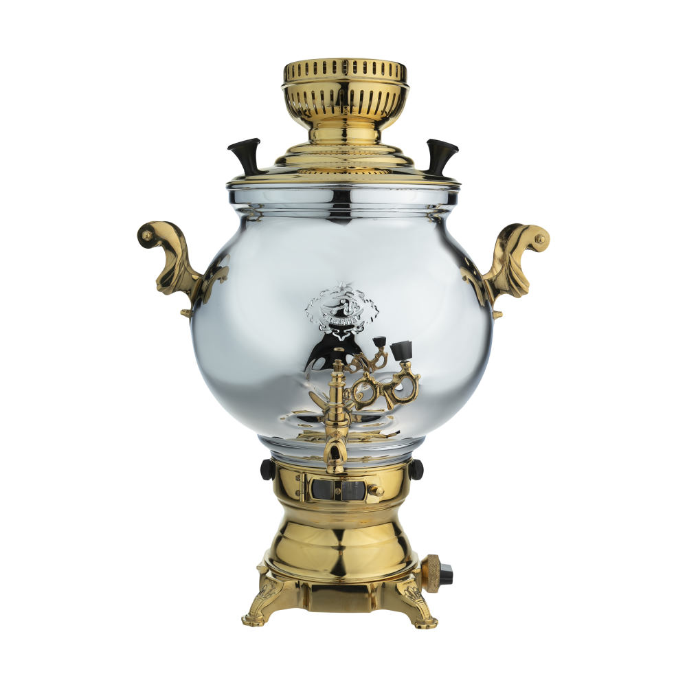 Persian Gas Samovar Tea Maker Smooth Finish 8-Liter