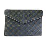 Embroidered Clutch Handbag with Geometric Pattern - Setare