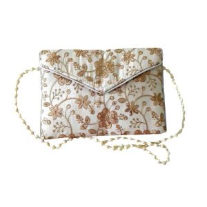 Embroidered Clutch Handbag with Floral Pattern – Hamid II
