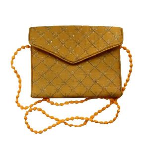 Embroidered Clutch Handbag with Geometric Pattern – Hamid III