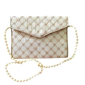 Embroidered Clutch Handbag with Geometric Design – Hamta II