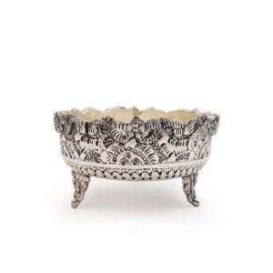 Copper Dessert Serving Bowl Traditionally Engraved