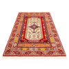 Hand-Knotted Persian Bojnourd 2.5-Meter Rug (Fine Art Floral Medallion) - Red Silk & Wool