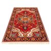 Hand-Knotted Persian Bojnourd Rug (Fine Art Classical Floral Medallion) - Red Silk & Wool