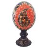 Persian Decorative Hand Painted Ostrich Egg Shell - Red
