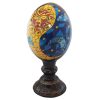 Persian Decorative Hand Painted Ostrich Egg Shell - Moon