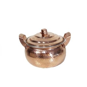 Persian Copper Cooking Pot – Traditional Hammered Artisan Style, Dara