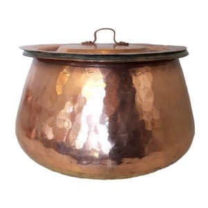 Persian Copper Cooking Pot – Traditional Hammered Artisan Style, Kamanii