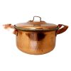 Persian Copper Cooking Pot - Traditional Hammered Artisan Style, Nina