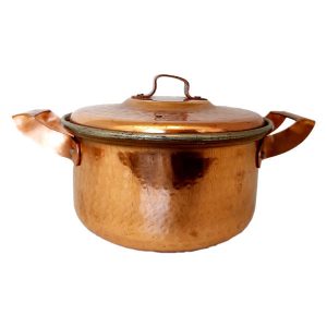 Persian Copper Cooking Pot – Traditional Hammered Artisan Style, Nina