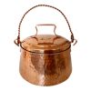 Persian Copper Cooking Pot - Traditional Hammered Artisan Style, Tina