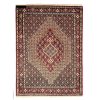 Hand-Knotted Persian Kurdistan Toranj Mahi Rug (Tribal Mahi Medallion) - Brown Wool