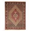 Hand-Knotted Persian Kurdistan Toranj Mahi Rug (Tribal Mahi Medallion) - Brown Wool