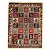 Hand-Knotted Persian Bakhtiyari Kheshti Rug (Traditional Bakhtiari Garden Panel) - Cream Wool