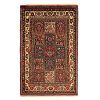 Hand-Knotted Persian Bakhtiyari Nour Rug (Traditional Bakhtiari Garden Khesti) - Cream Wool