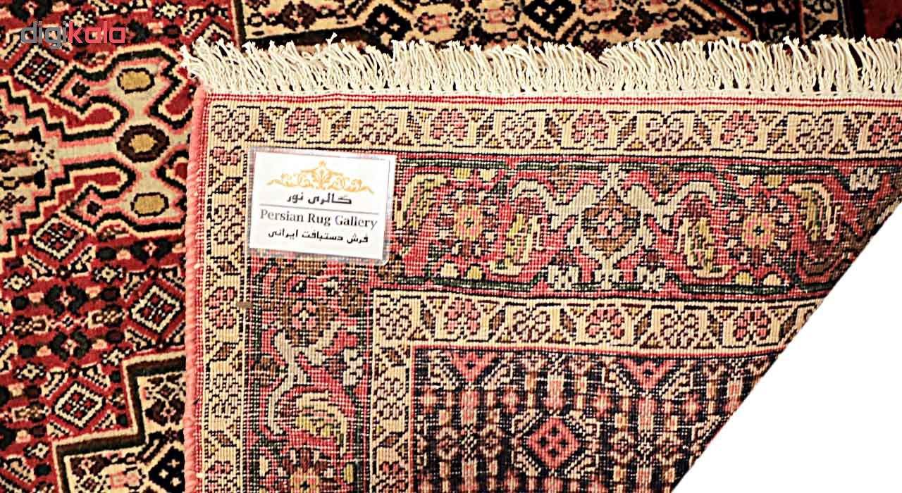 Hand-Knotted Persian Kurdistan Rug (Tribal Mahi Medallion / Herati) – Brown Wool