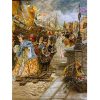 Hand-Knotted Persian Pictorial Rug from Tabriz Depicting Napoleon's Ship