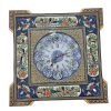 Handcrafted Persian Wooden Wall Clock - Khatam Marquetry Art, Birds II