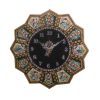 Handcrafted Persian Wooden Wall Clock - Khatam Marquetry Art, Golban