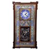 Handcrafted Persian Wooden Wall Clock - Khatam Marquetry Art, Simorgh